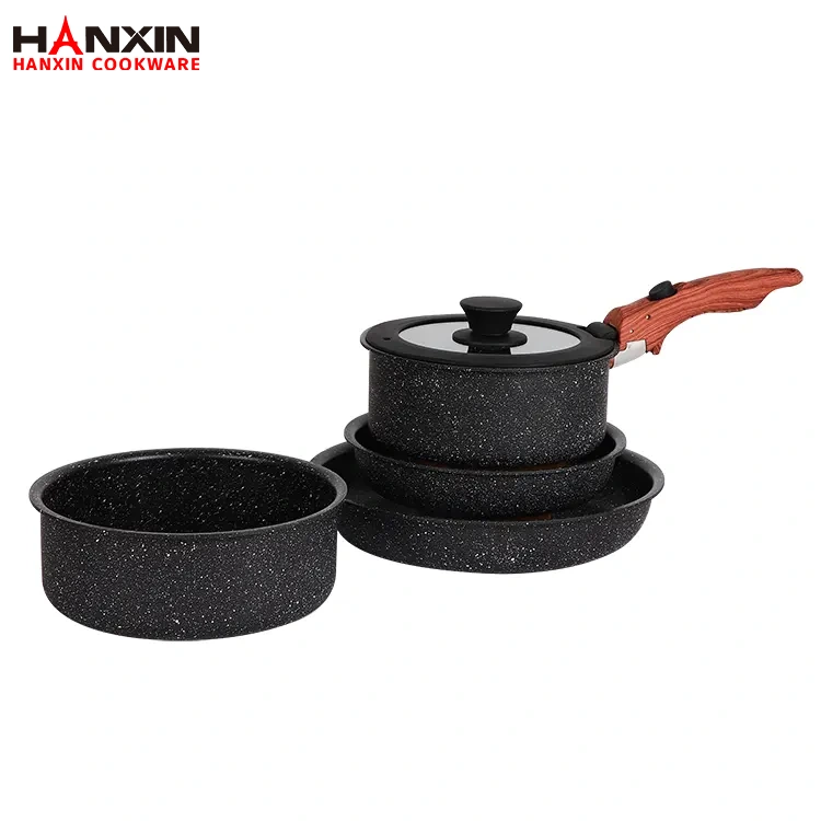 অ্যালুমিনিয়াম নন-স্টিক সিডি বটম কুকওয়্যার সেট