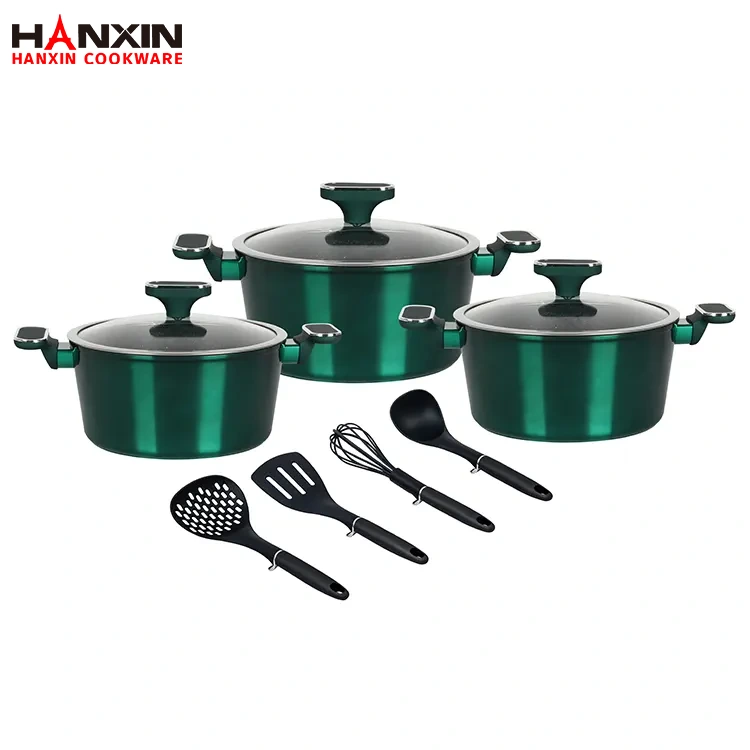 অ্যালুমিনিয়াম নন-স্টিক ইন্ডাকশন বটম কুকওয়্যার সেট