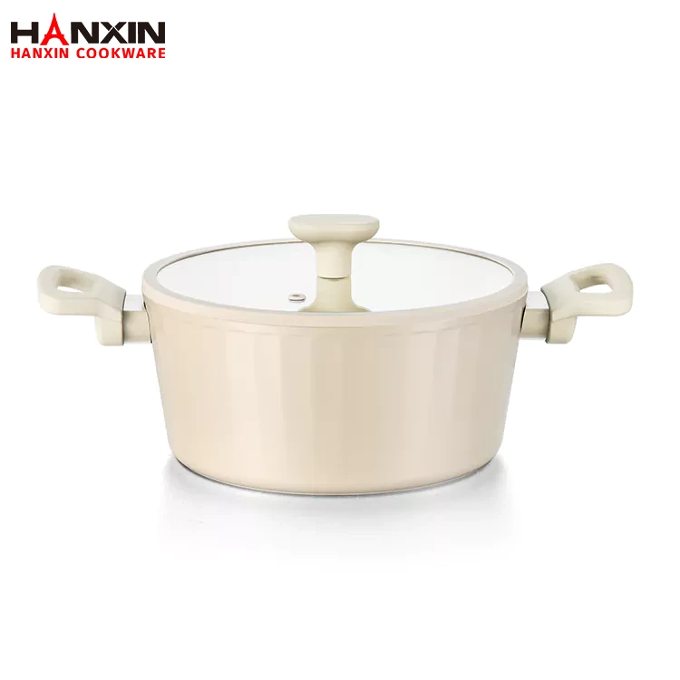 অ্যালুমিনিয়াম নন-স্টিক মার্বেল লেপ ডাচ ওভেন